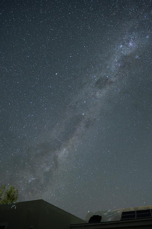 milky way image prior to processing