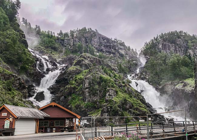 ‘Låttefossen’ twin leg of the waterfalls