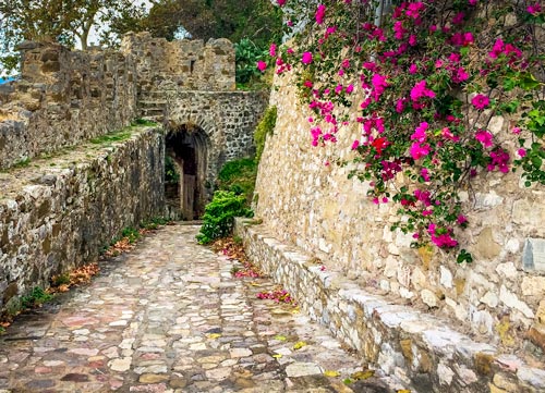 Nafpaktos cobbled streets