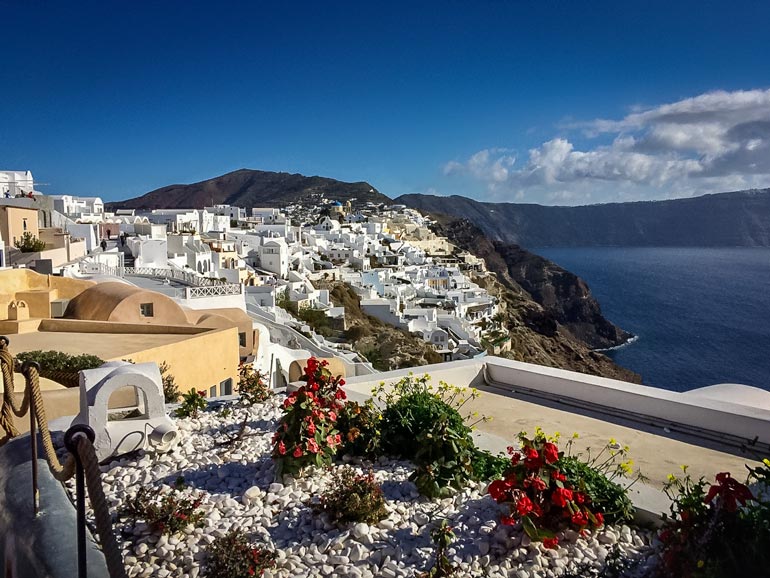 View of Oia Santorini