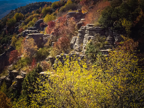 Stone-forest-greece - multii-layered rock formations that resemble trees