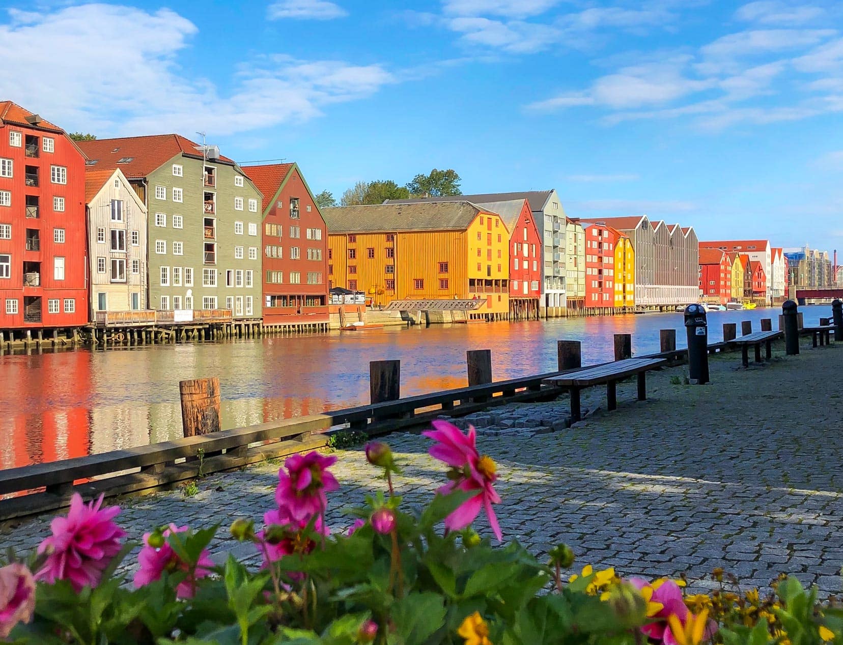 Trondheim's-colourful-waterfront