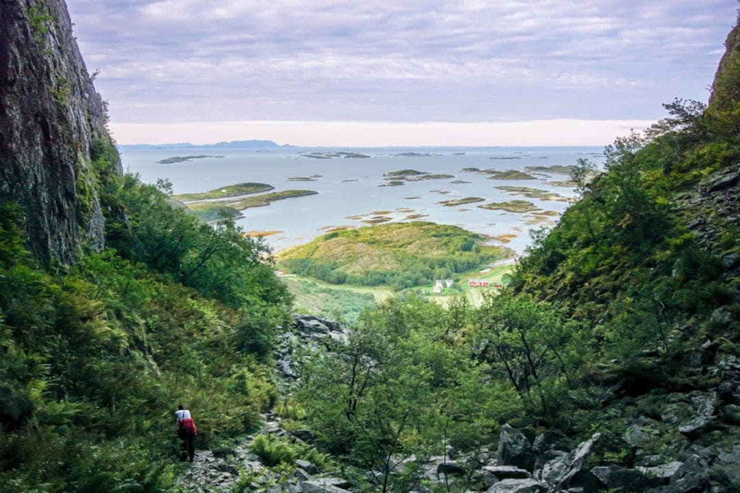 view from torghatten from the hole