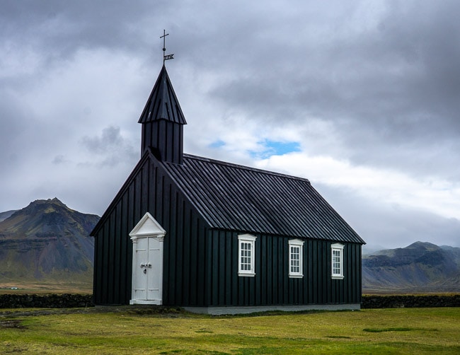 black church of Iceland