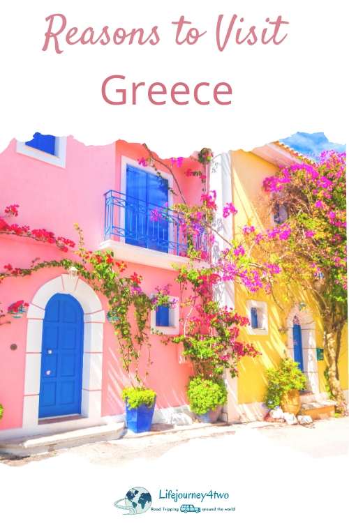 Reasons to visit Greece pinterest pin