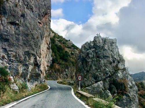 Road near Dimitsana in Greece