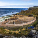 spoked wheel shaped sheep corral, Iceland