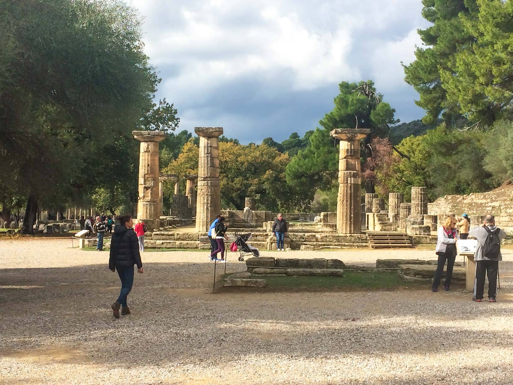 reasons to visit Greece Olympia - columns of a ruins