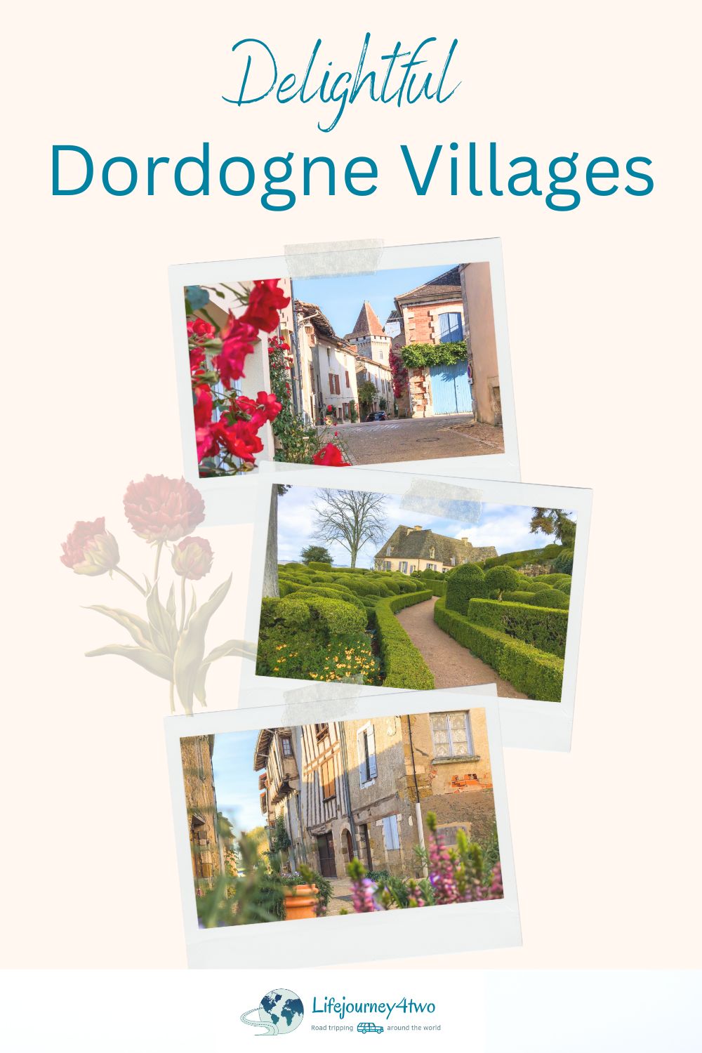 Dordogne Villages Pinterest pin