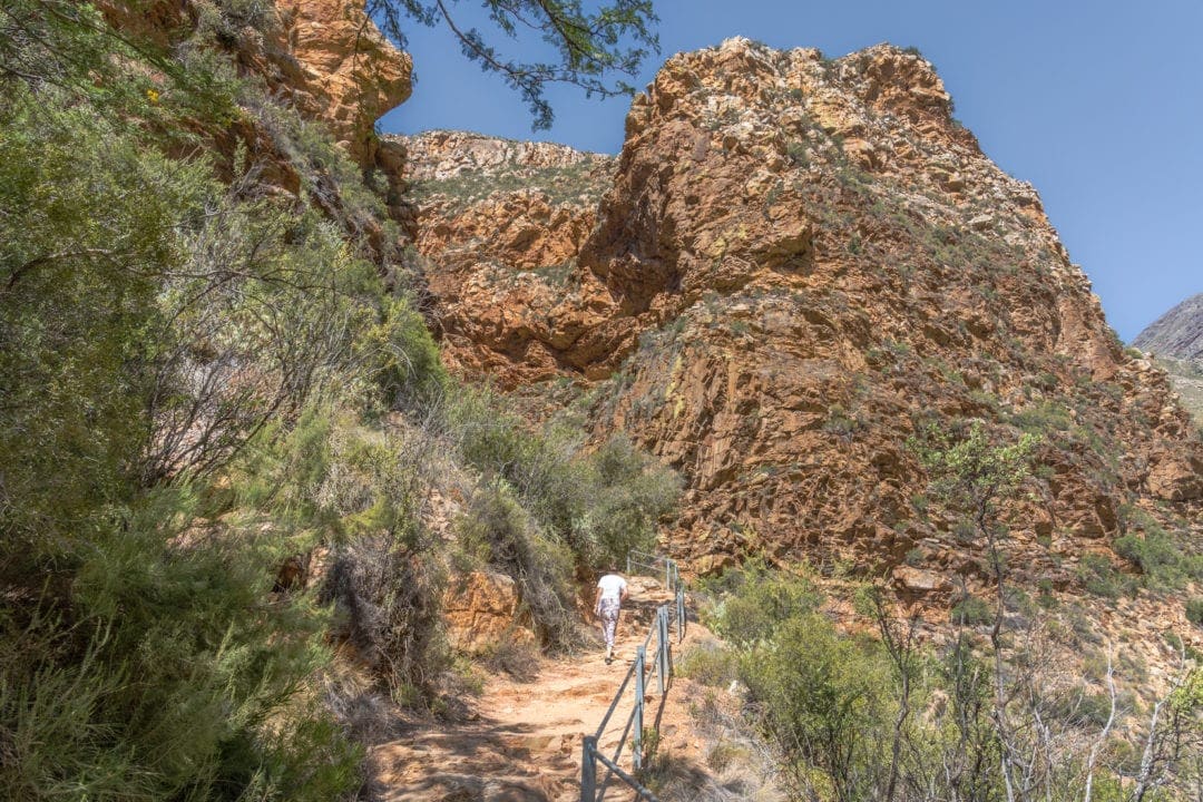 Stairway-to-a-gorge-and-Meringspoort-Falls
