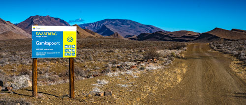 Gamkapoort-dam Sign