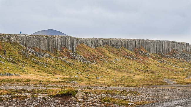 clilff of basalt columns, ICeland