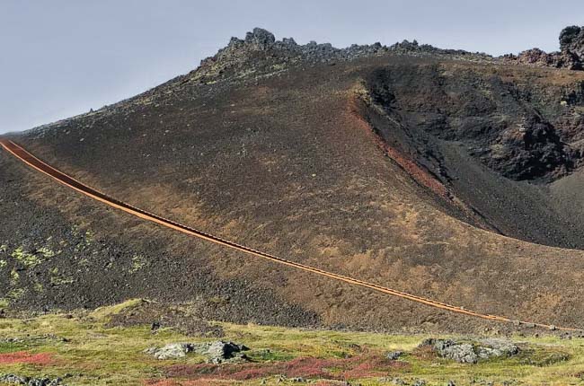 Saxholar crater, Iceland