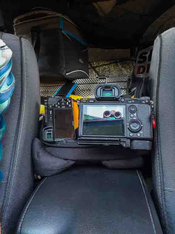 kruger safari accessories storing camera between seats