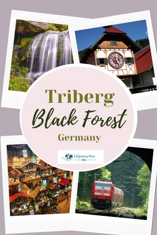 pinterest pin of images of Triberg black forest