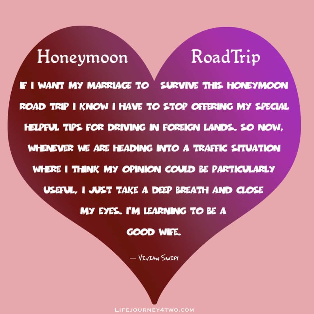 Pink and red heart with travel quote 