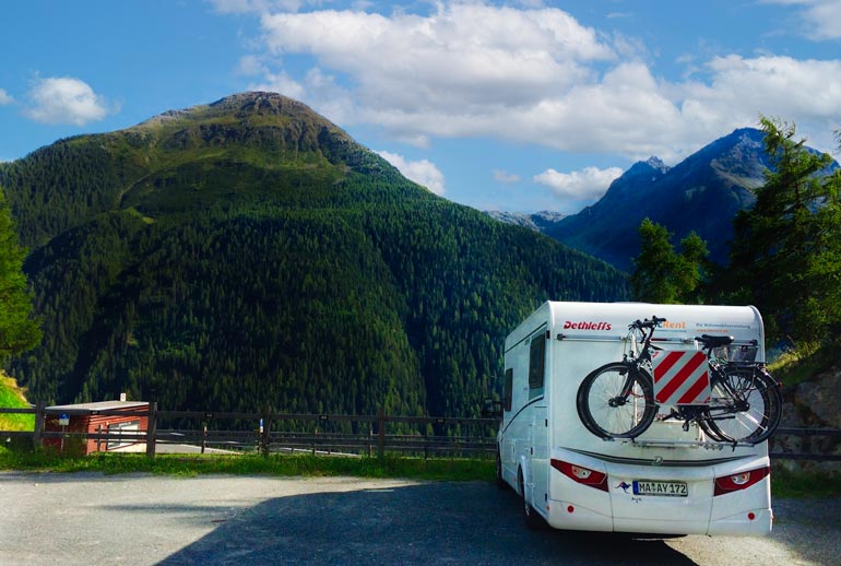 motorhome travel in switzerland