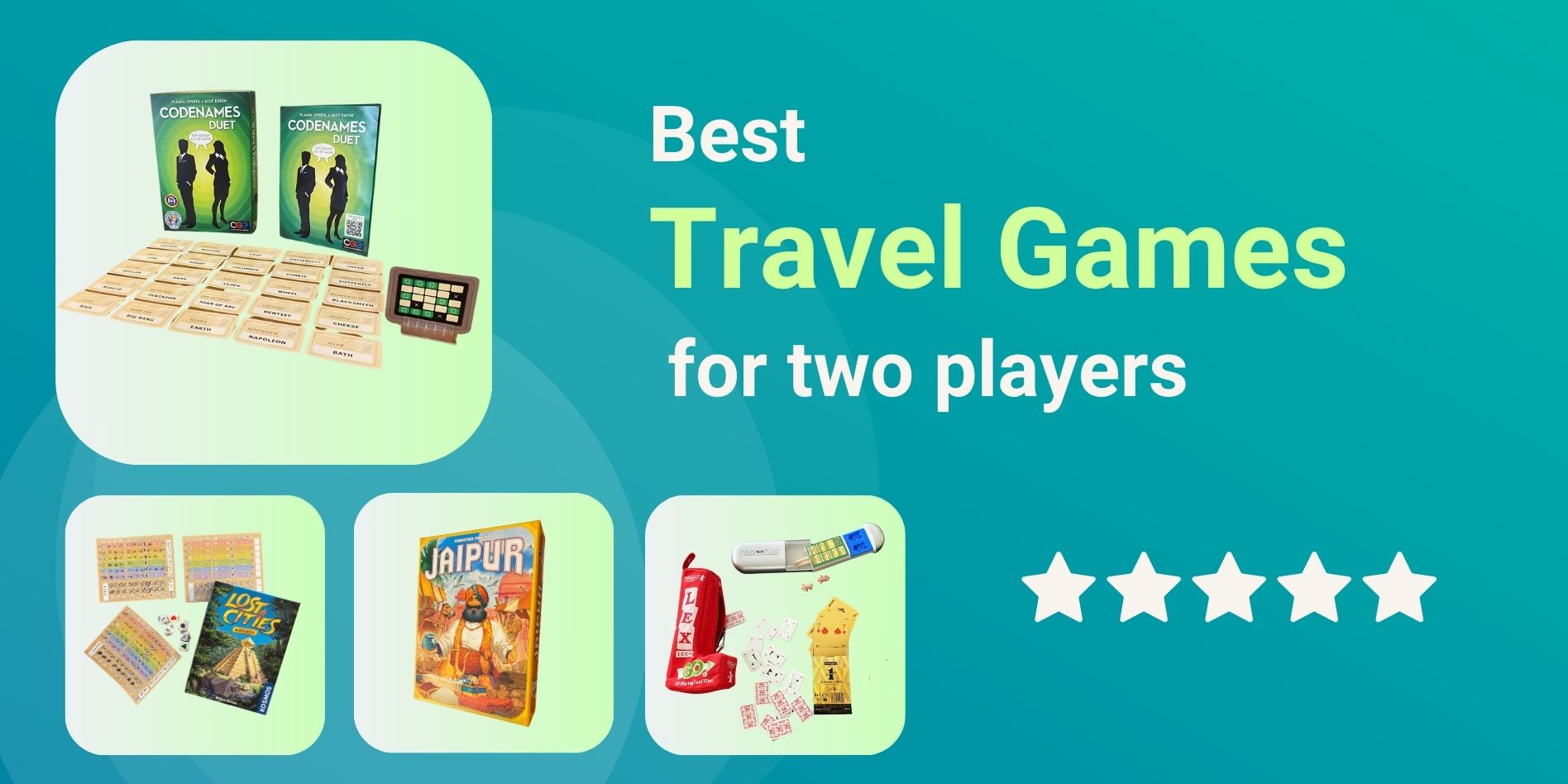 Travel games for 2 players Header