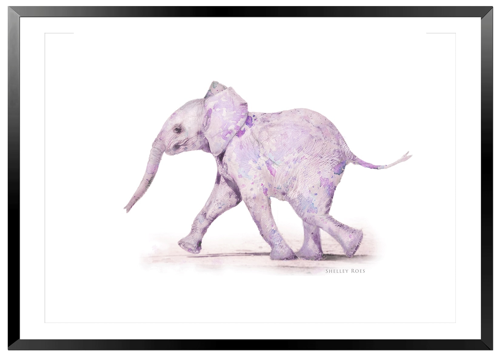 painted baby elephant