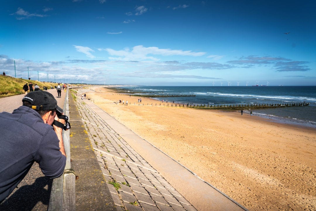 Stretch of Aberdeen's sandy beach