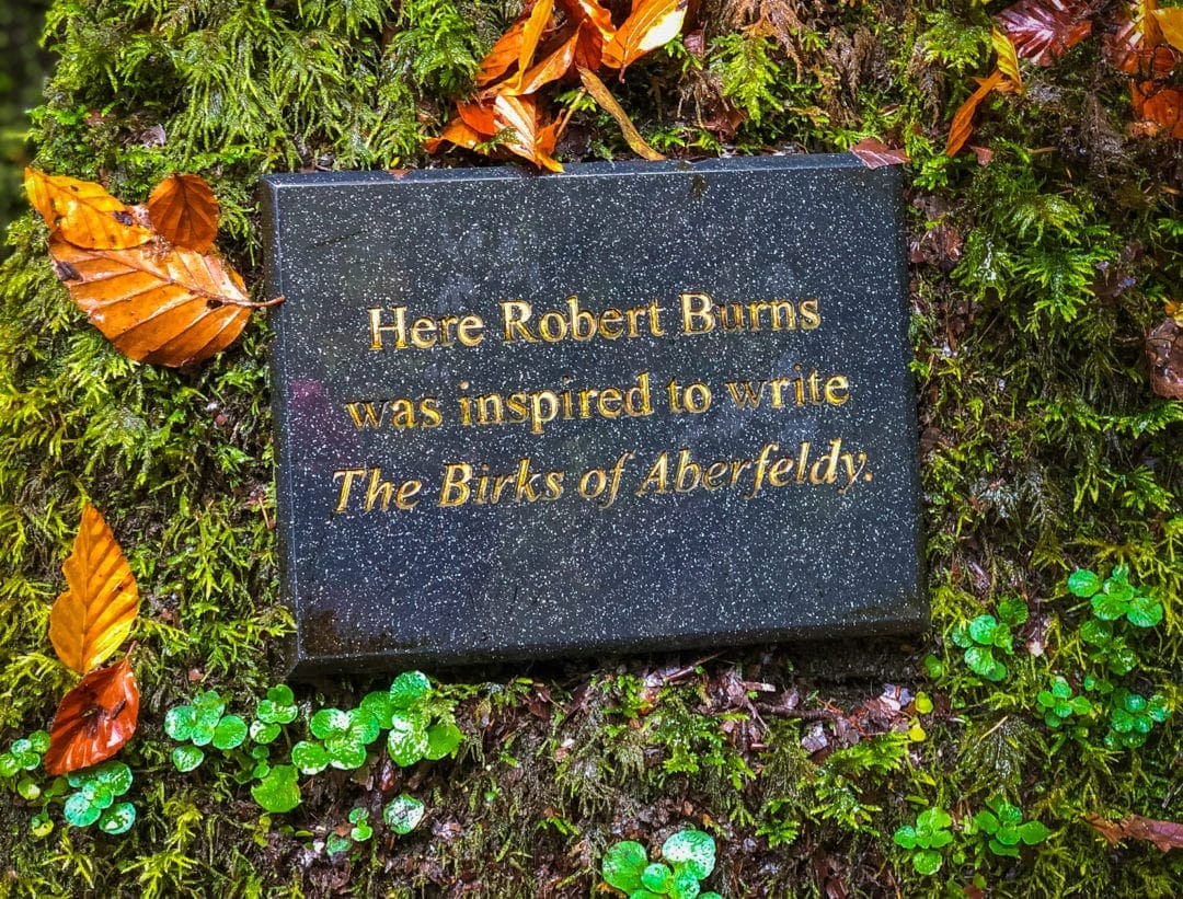 Robbie Burns plaque 
