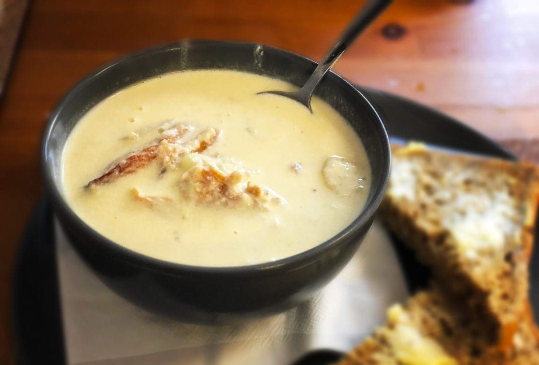 Bowl of Cullen Skink soup from Lily's Kitchen