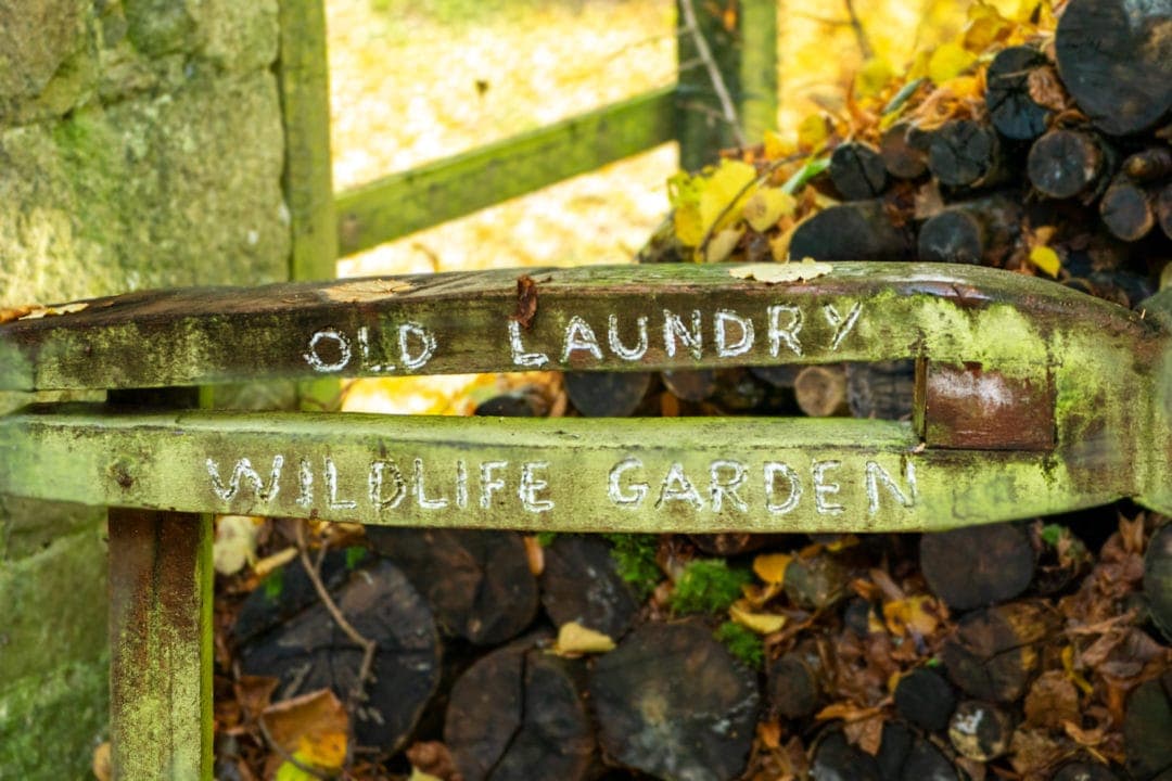 wildlife garden sign