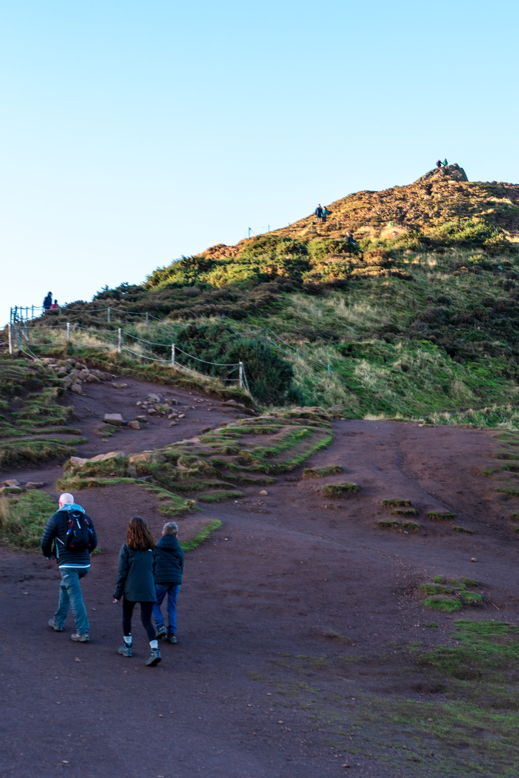 Arthur's Seat with path heading towards summit