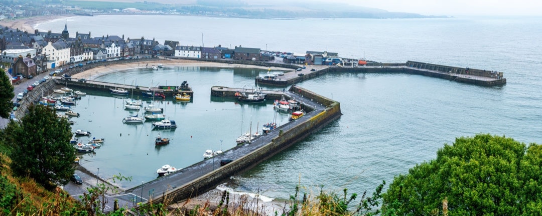 view of stonehaven harbour