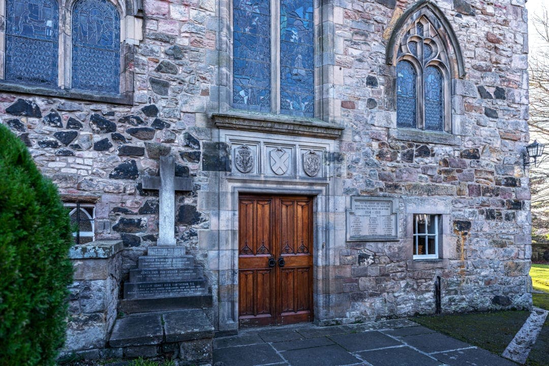 The entrance side Duddingston Kirk