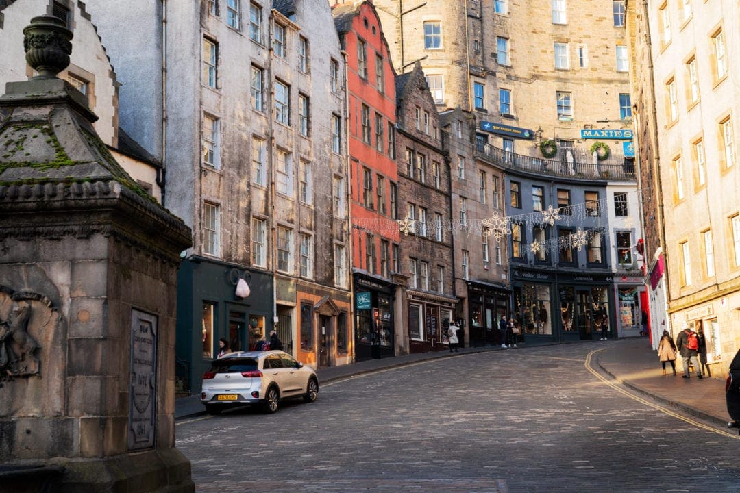 West Bow well and houses on west bow street