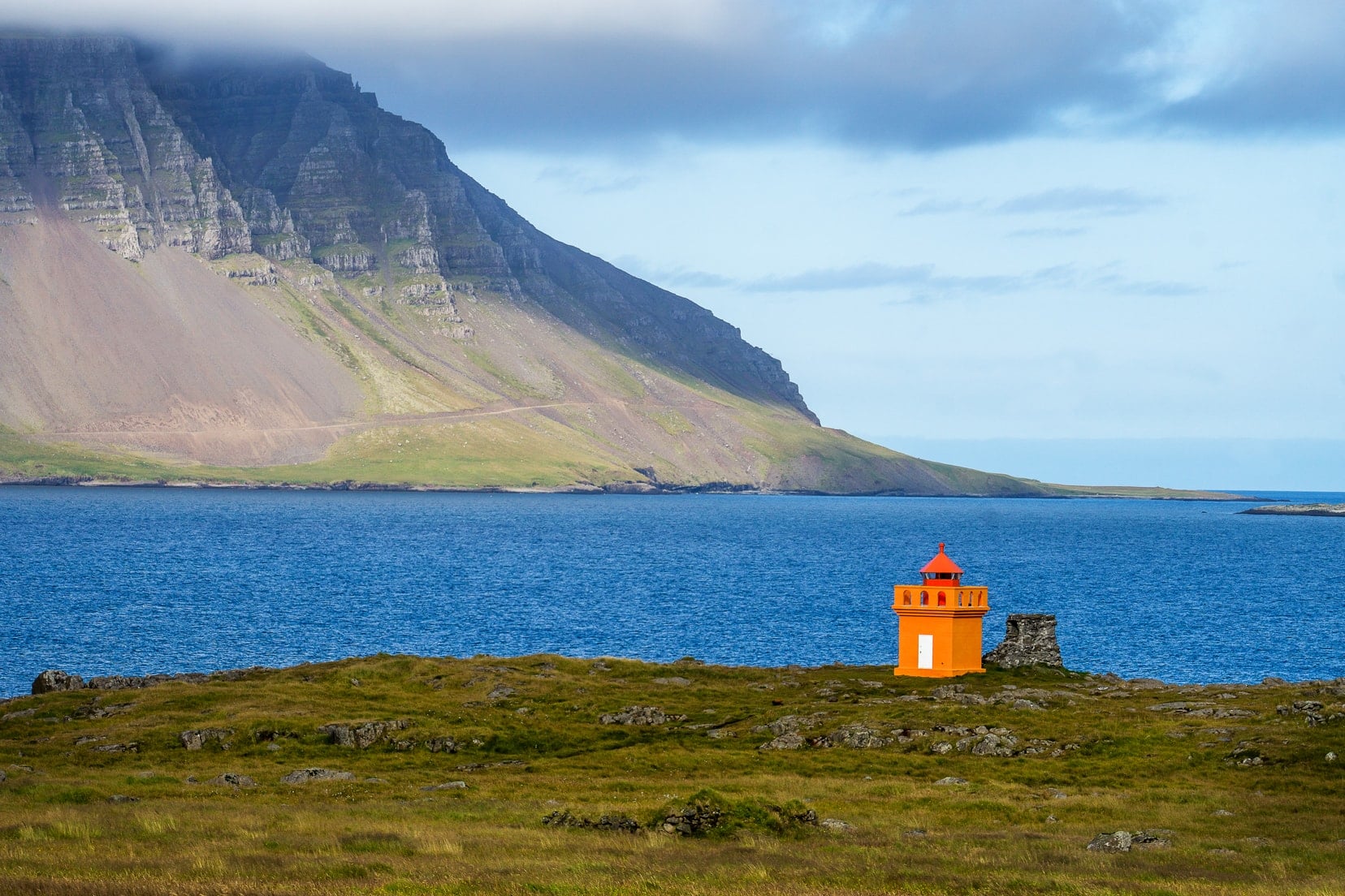 orange-lighthouse-Iceland