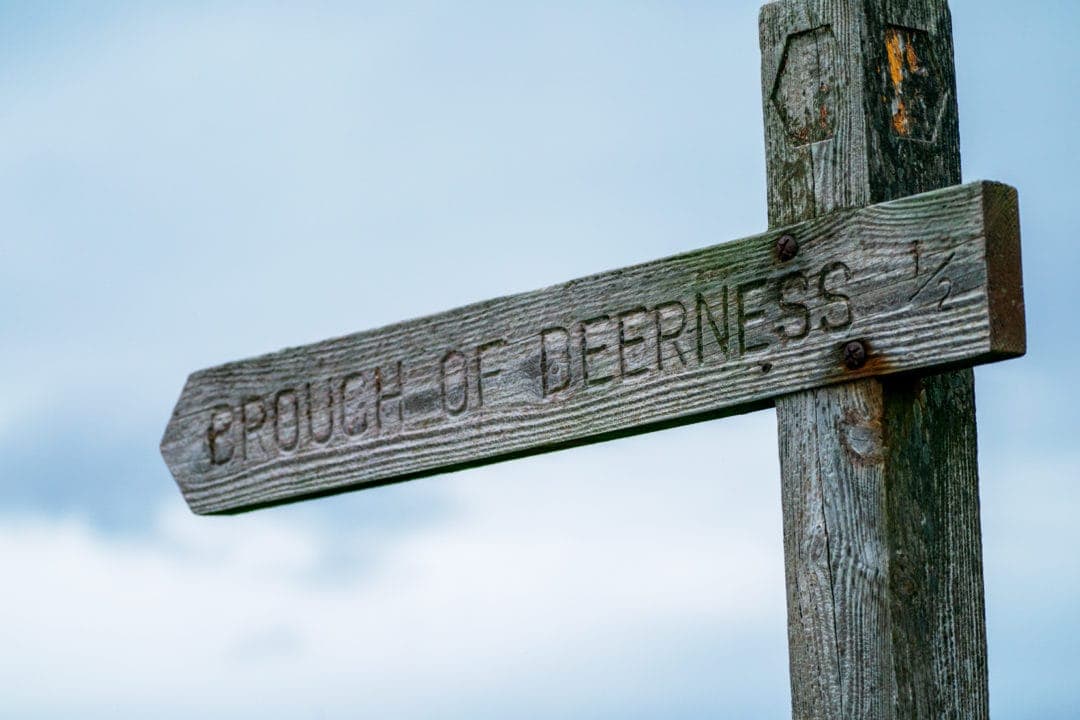 Brough-of-Deerness-Sign