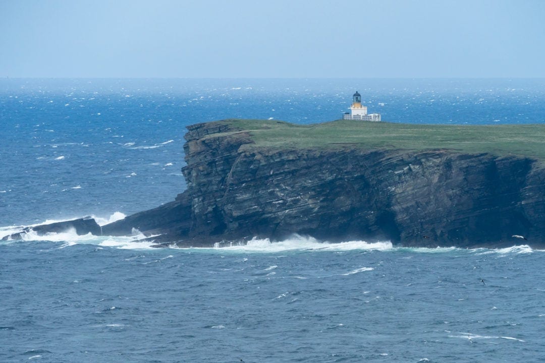 Brough of Birsay Lighthouse on top of the island