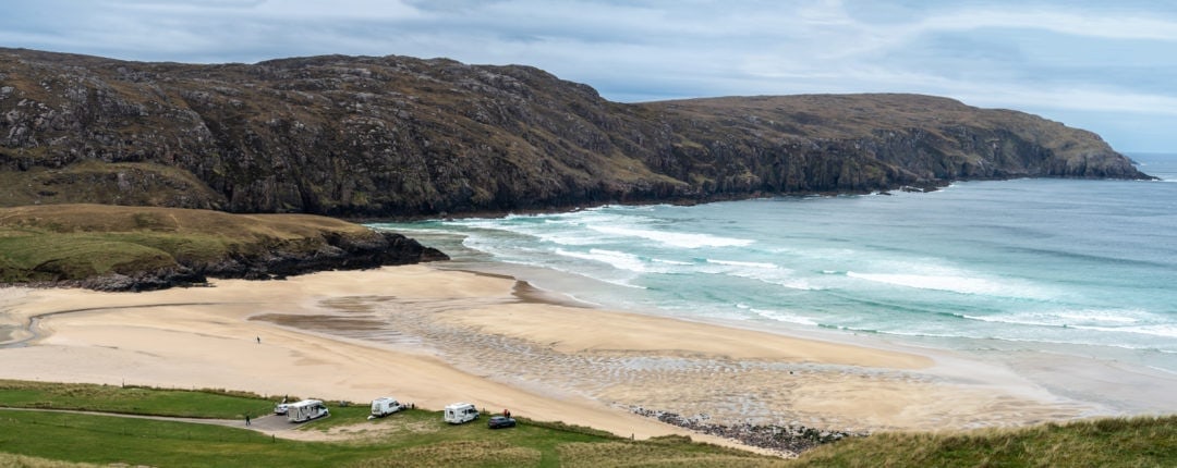 Reef Beach on the Outer hebrides road trip