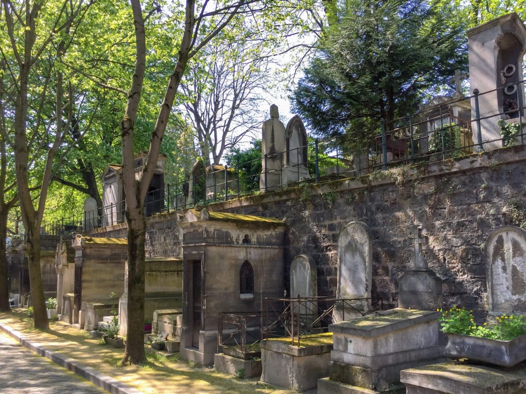 Cemetery headstones of Montmarte