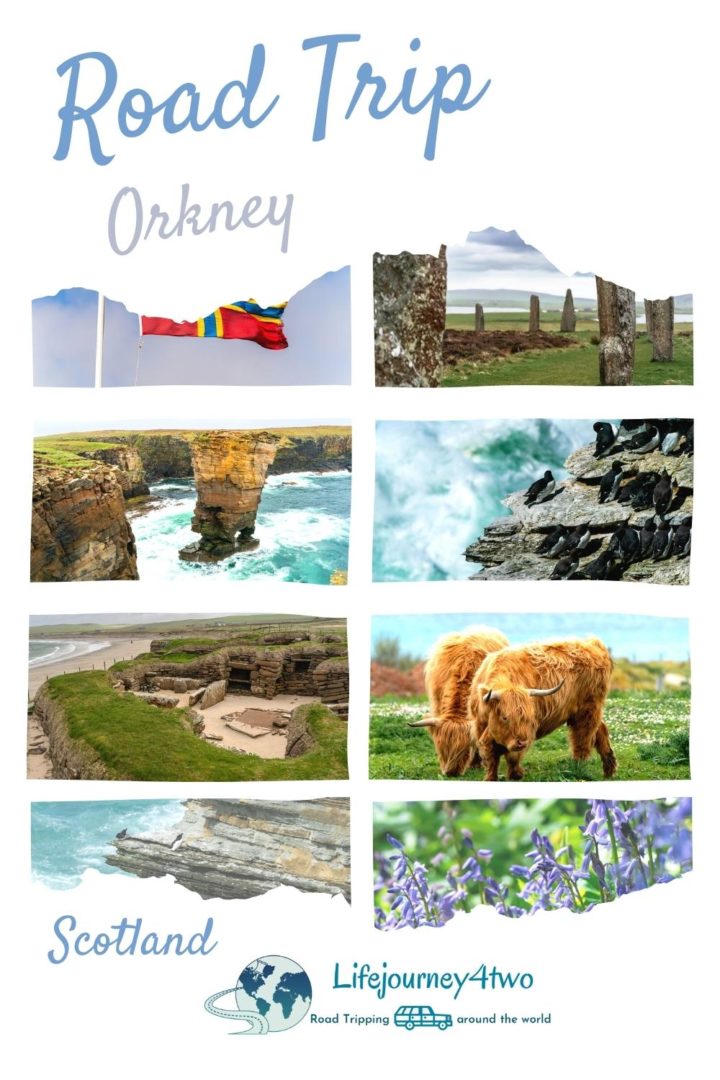 Orkney Road Trip Itinerary Pinterest pin