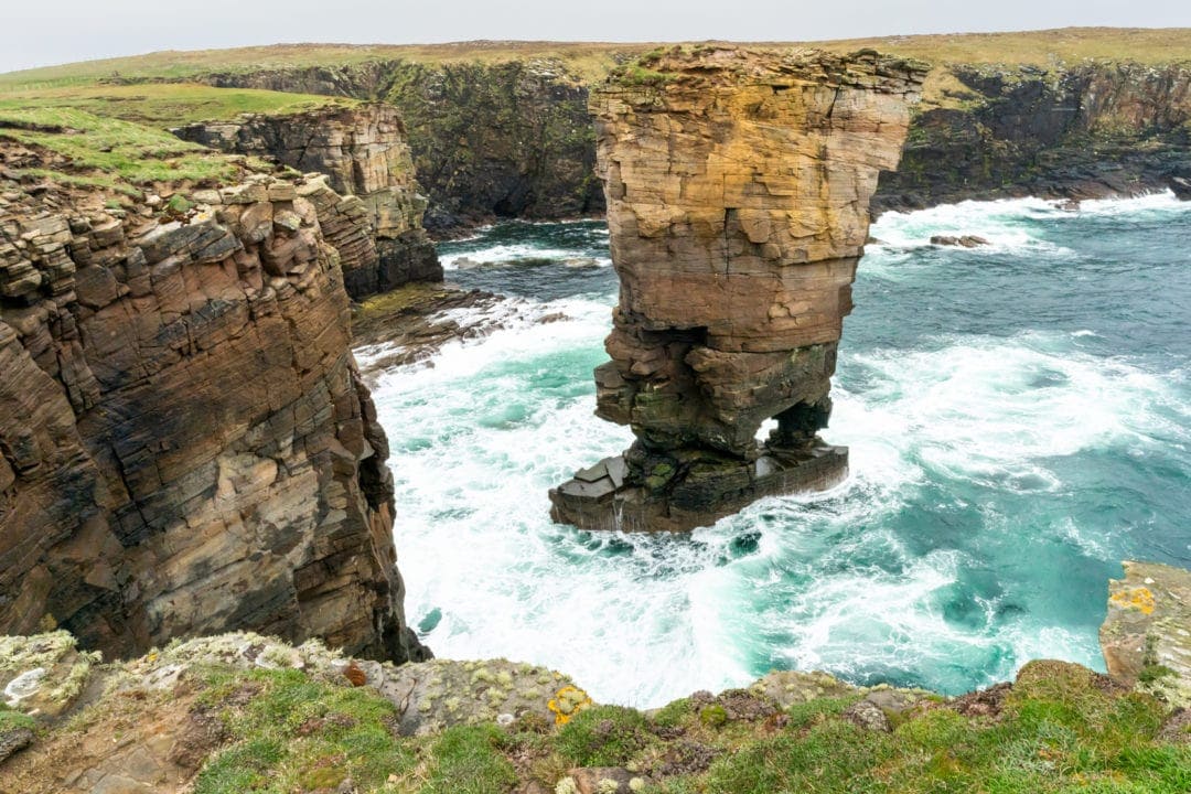 Yesnaby Sea stacks in Orkney 