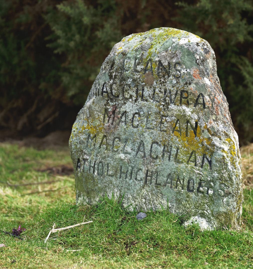 McClachlan gravestone at Culloden Battlefield