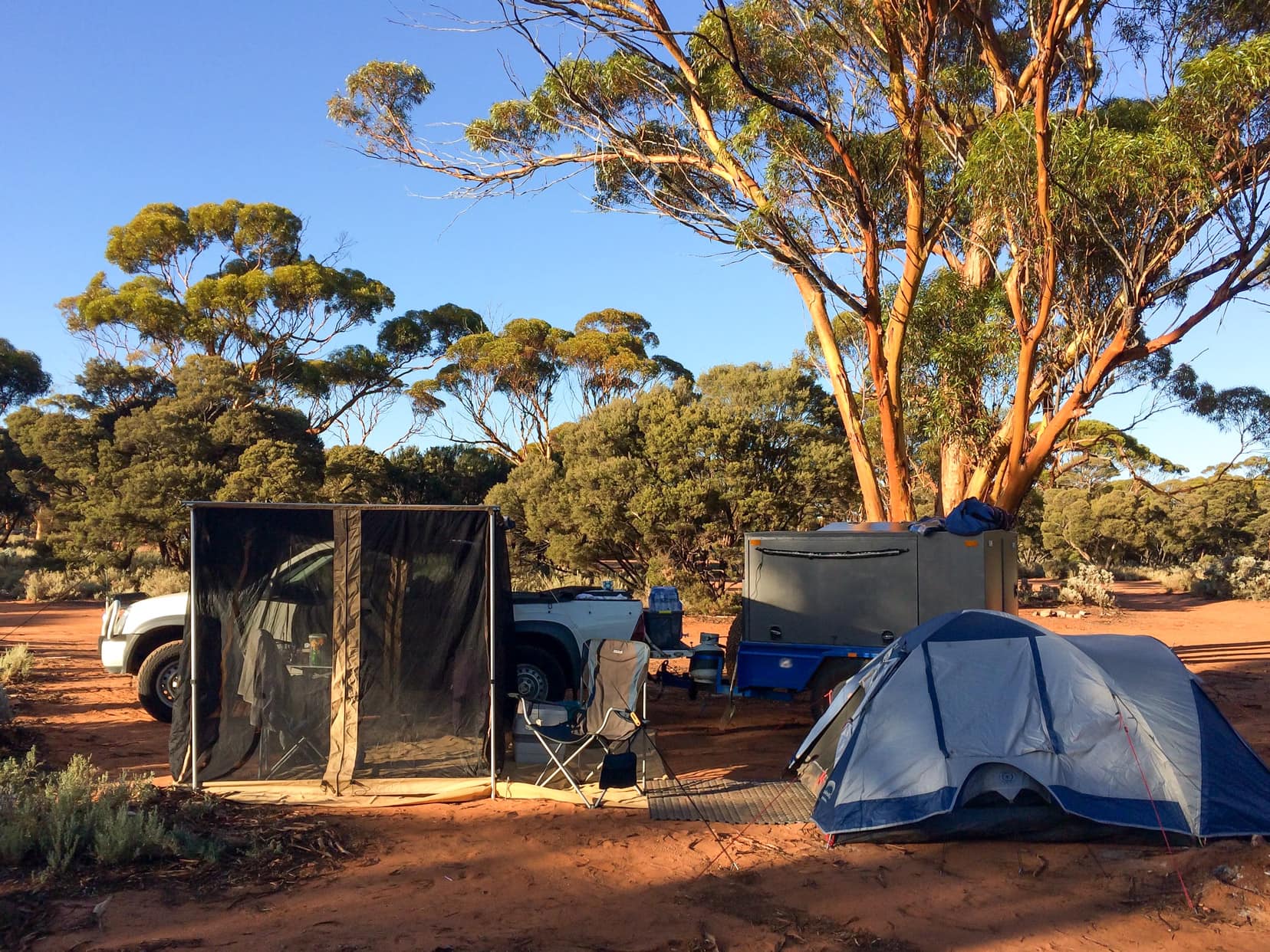 camping in the Australian bush