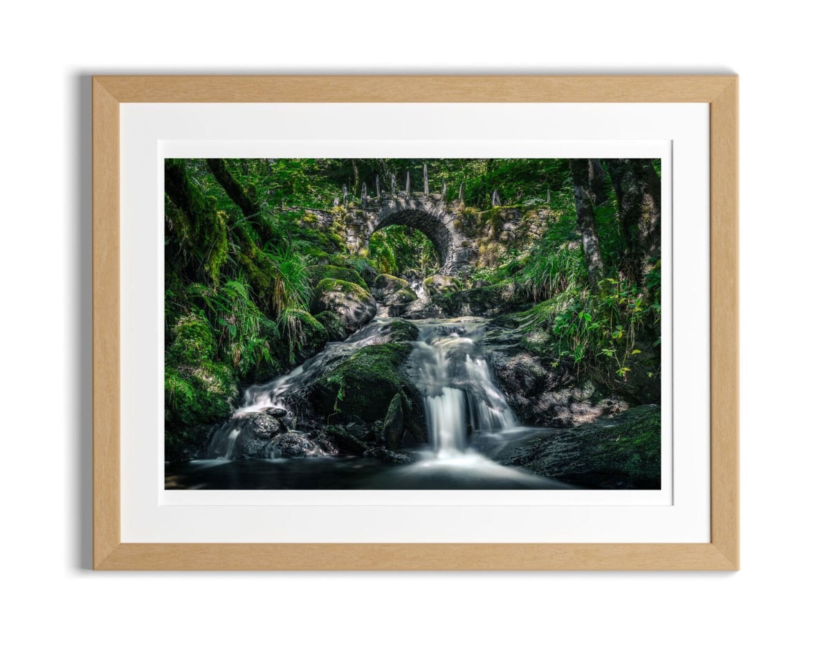 Photo of Fairy Bridge in a pale wood frame