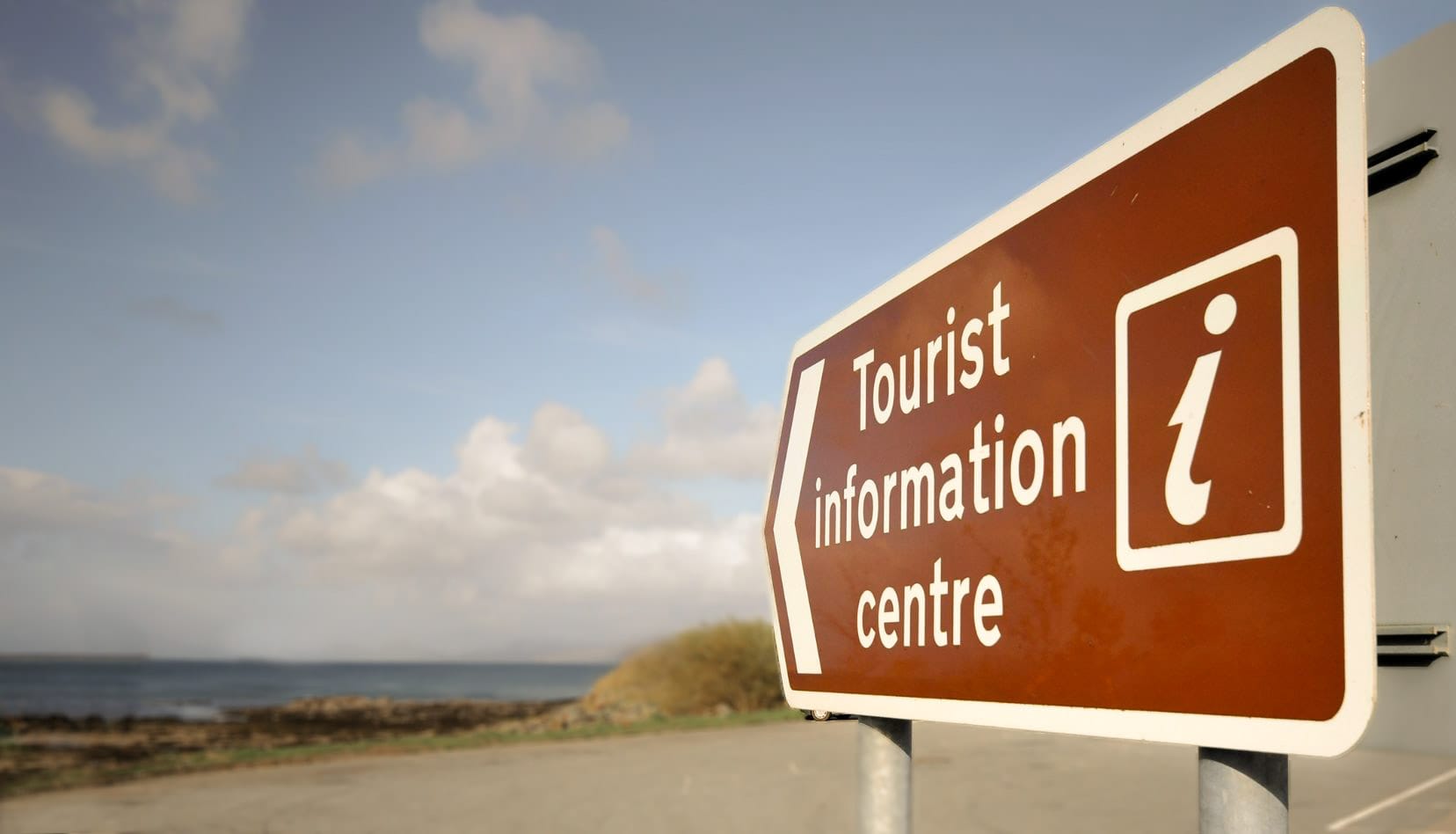 tourist information road sign