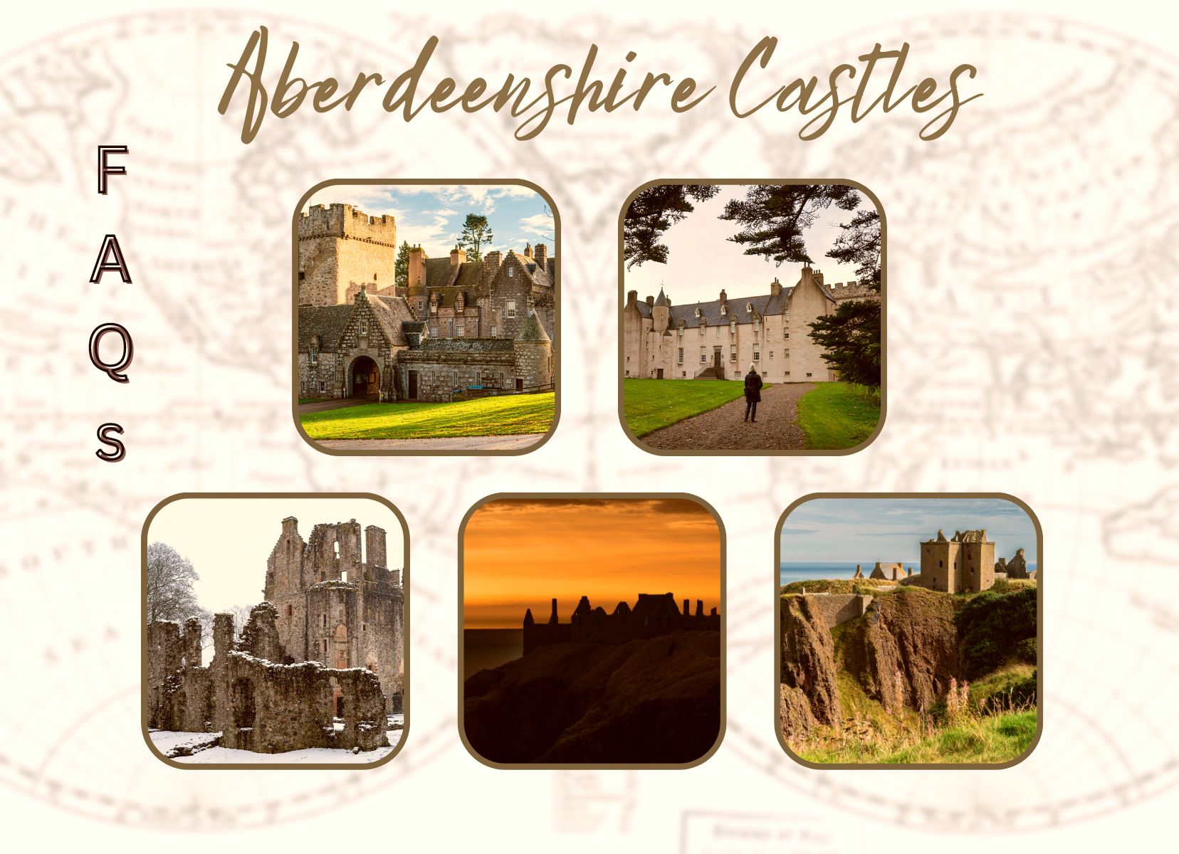 Aberdeenshire castles FAQs Image with five castles