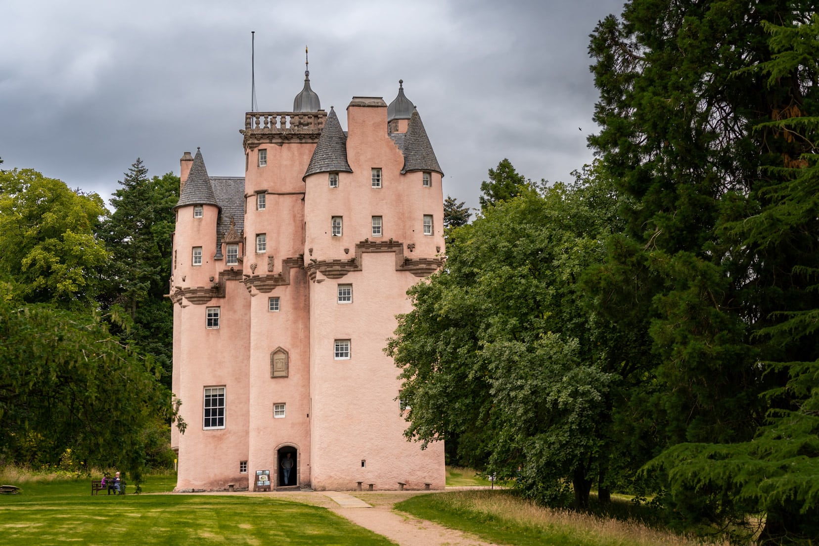 Aberdeenshire castle, Craigevar Castle with its many turrets