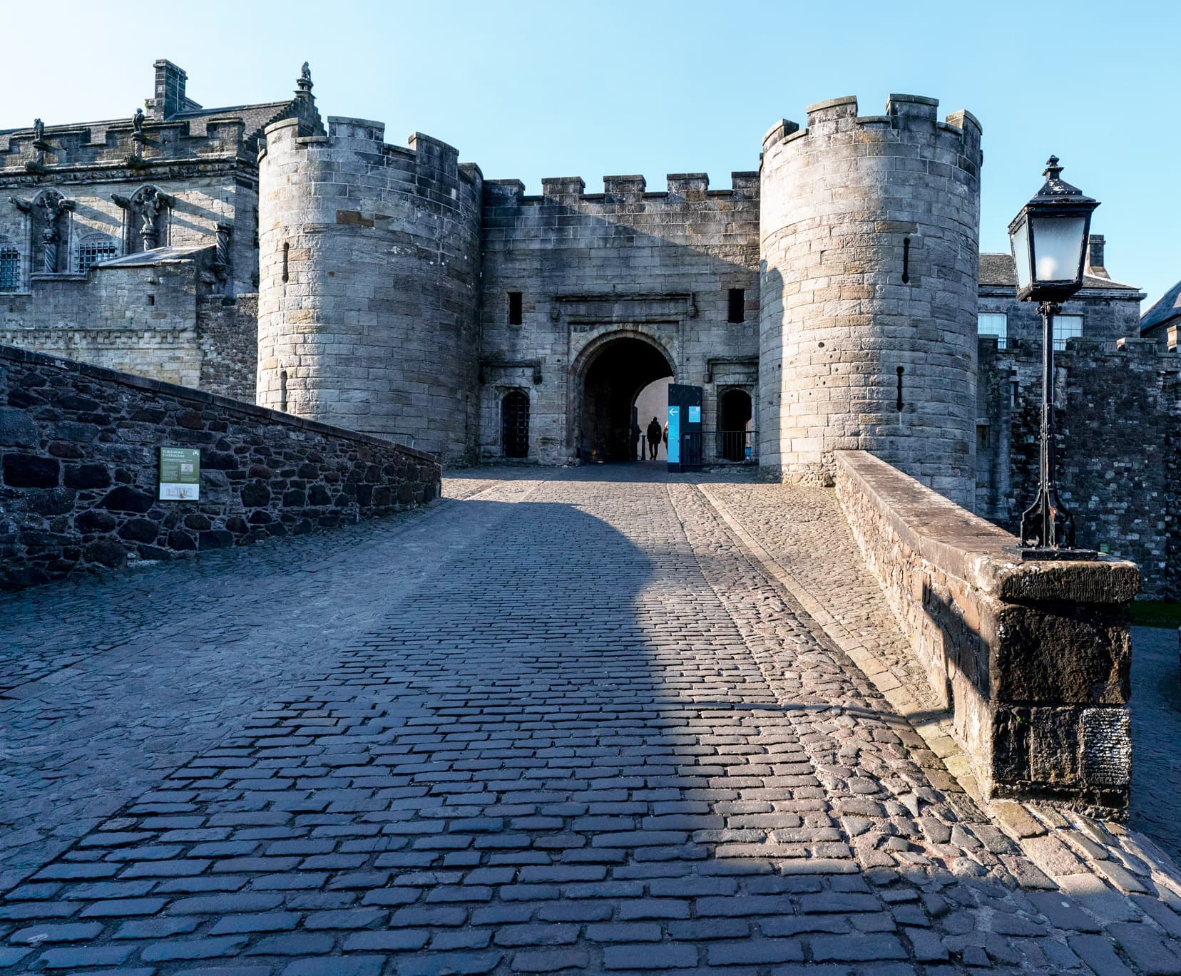 Scotland Castle Tours - Gates and round turrets of Stirling Castle