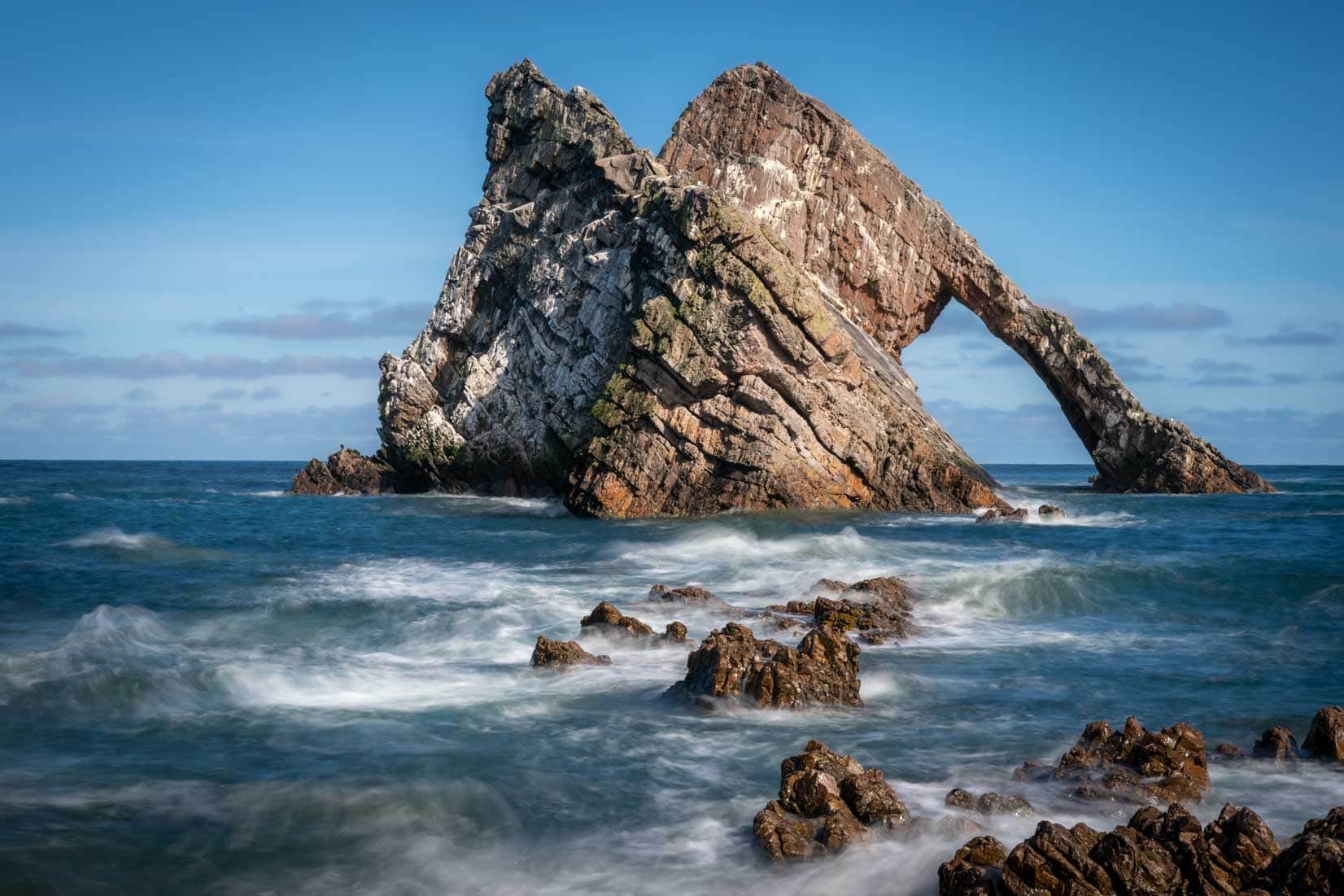 Bow-Fiddle Rock long exposure image