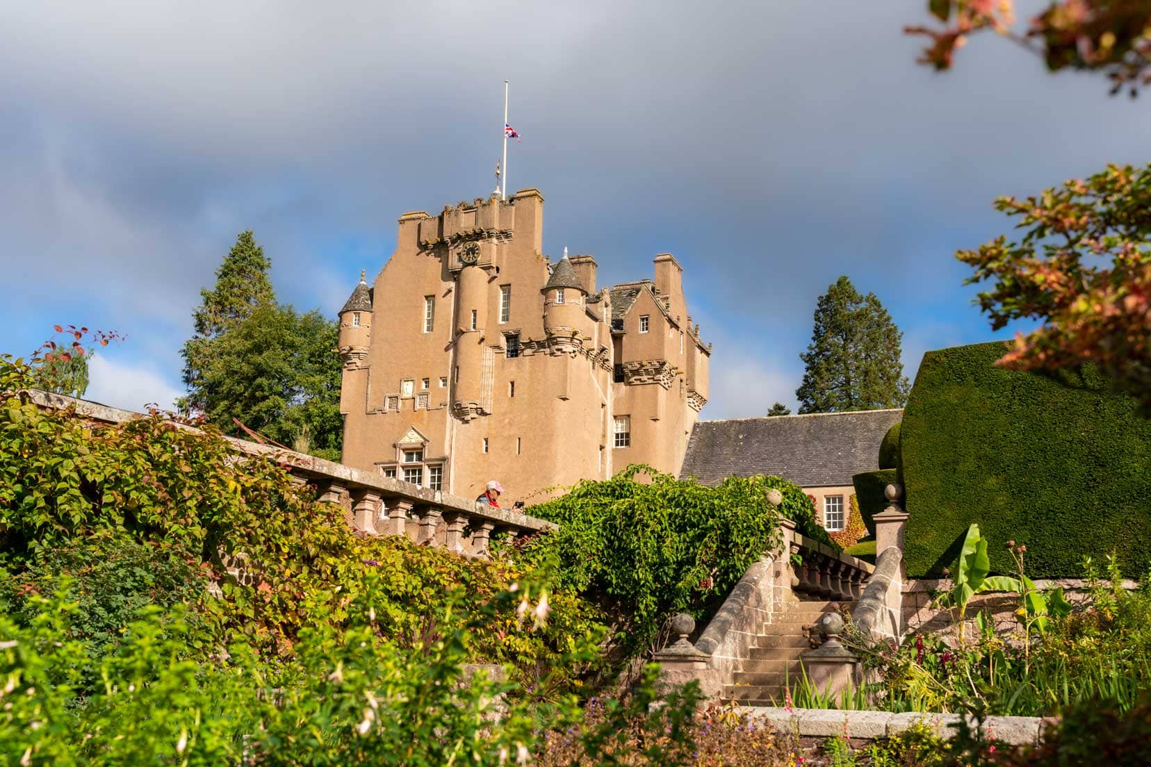 Crathes-Castle seen from the gardens