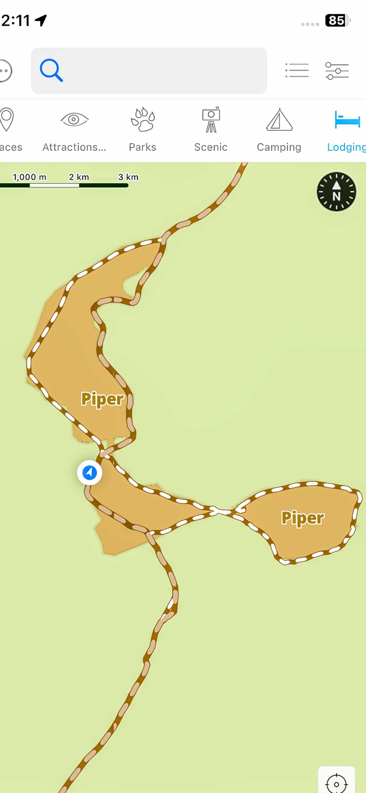 Camping In The Central Kalahari Game Reserve 2024   CKGR Piper Pan Map From T4A Scaled 