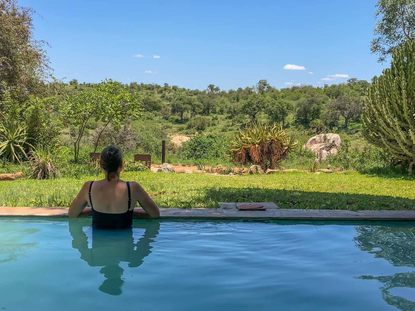 Ivory wilderness River Rock Lodge pool 