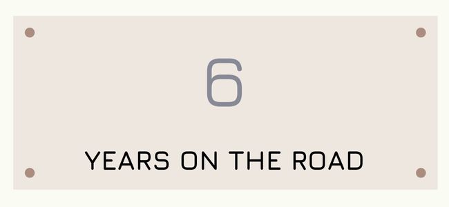 6 years on the road 